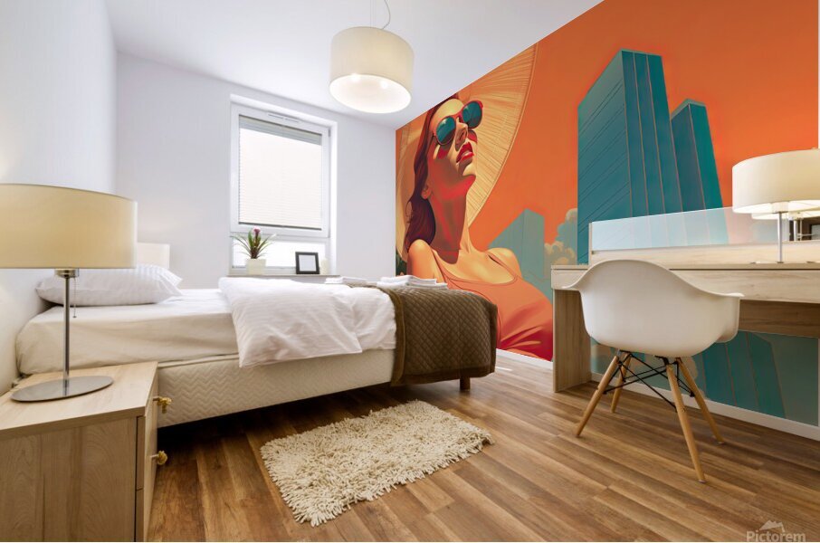 Summer in the City Mural print