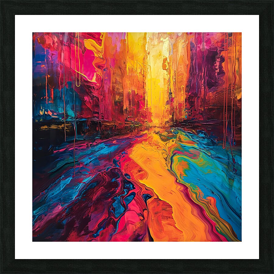 34th Street Sunset Picture Frame print