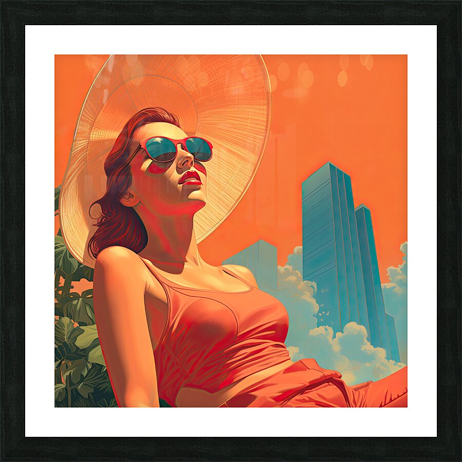 Summer in the City Picture Frame print