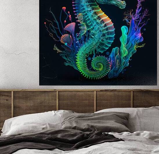 Bioluminescent Seahorse by Harold Ninek