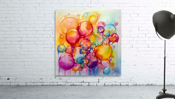 Rainbow Bubbles Wall Preview