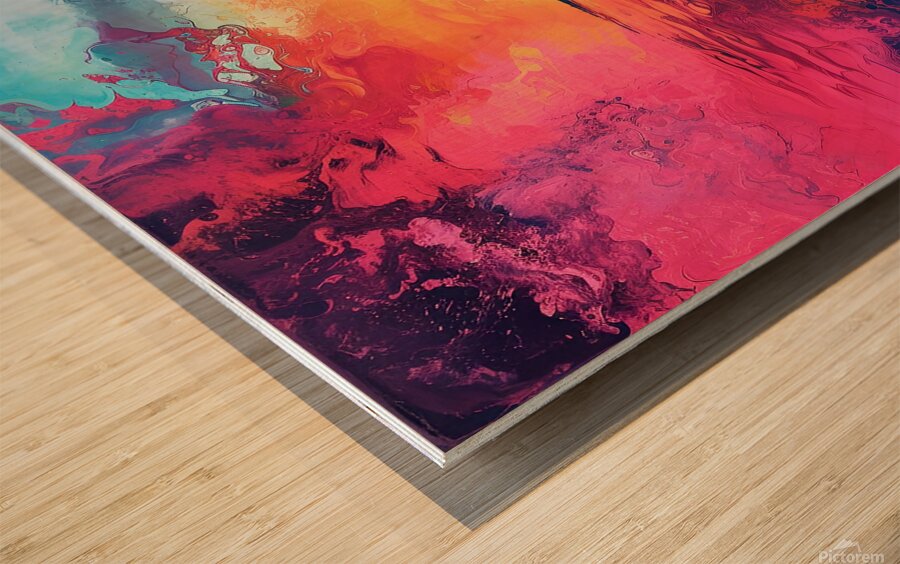 Sunset in the Tropics Wood print