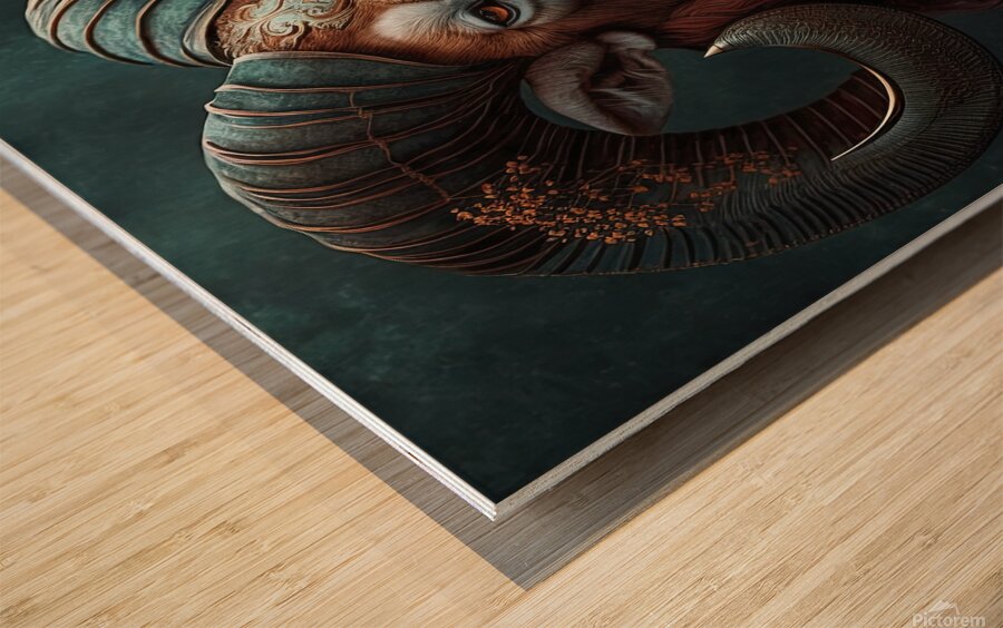 Aries the Ram Wood print