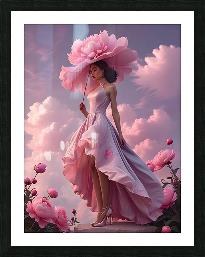 Peony Dreams Picture Frame print