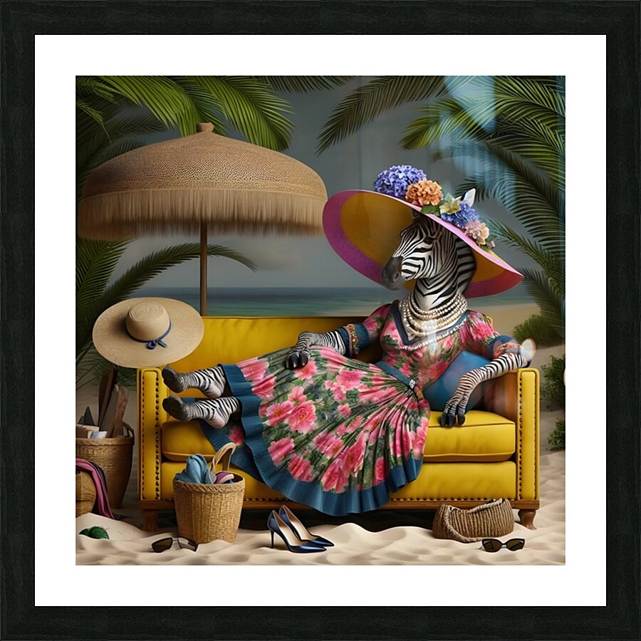 Beachside Whimsy Picture Frame print