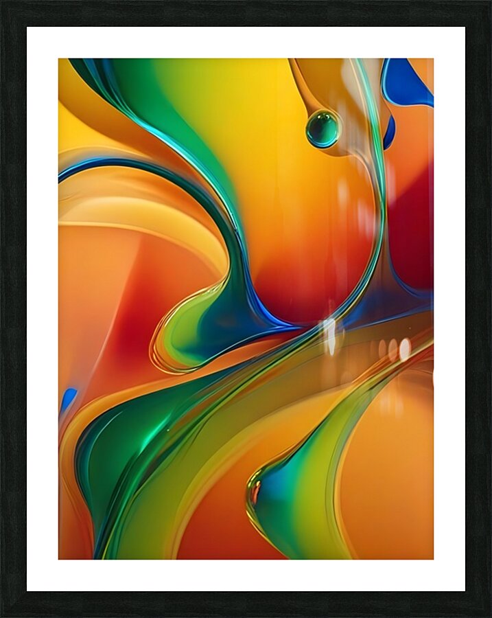 Chromatic Drift Picture Frame print
