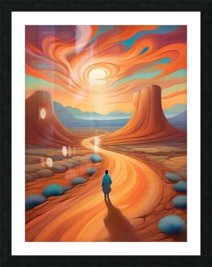 Path to the Sun Picture Frame print