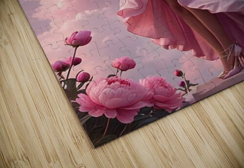 Peony Dreams Pixels and Petals puzzle