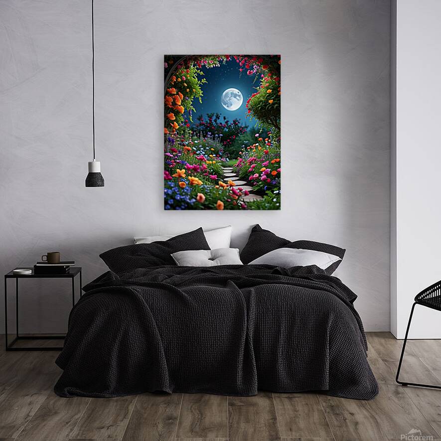Moonlit Garden Path Reproduction