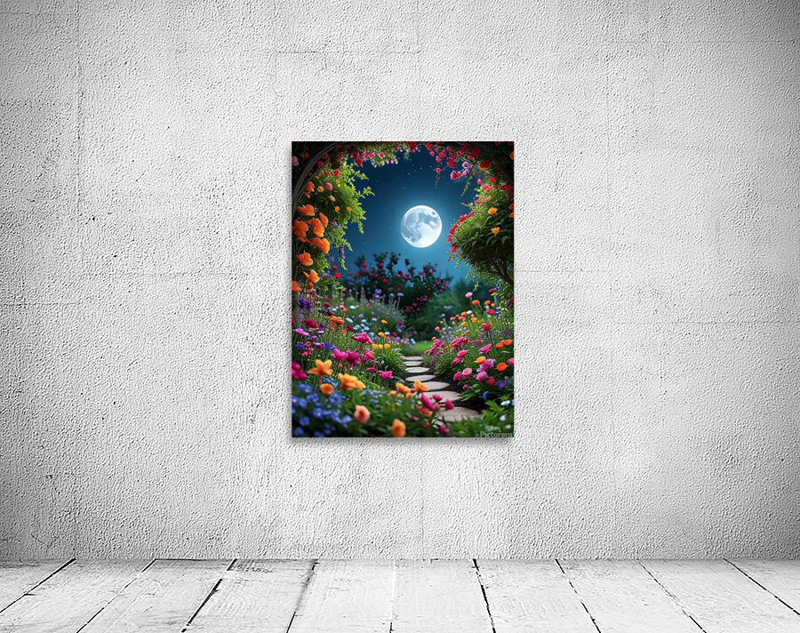 Moonlit Garden Path Wall Preview