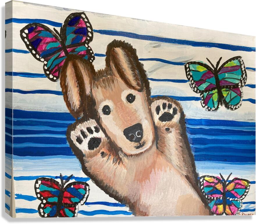 Edwin Rivera   Charming Puppy Canvas Print