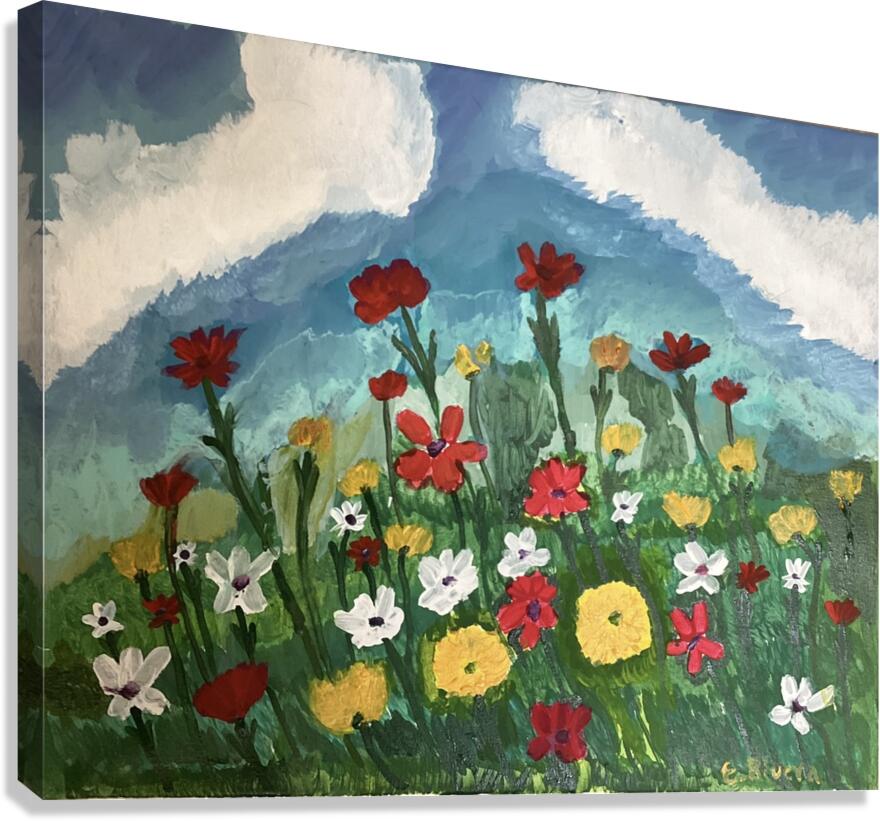 Edwin Rivera   Summer Flowers Canvas Print
