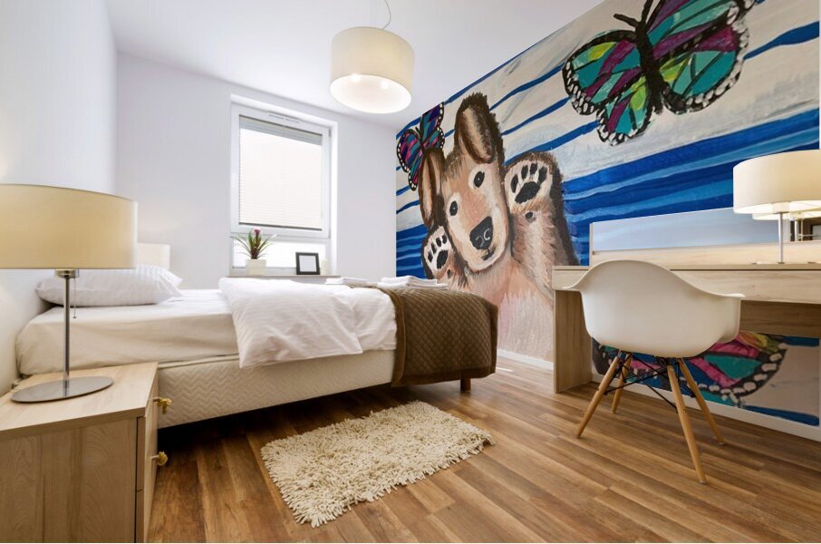 Edwin Rivera   Charming Puppy Mural print