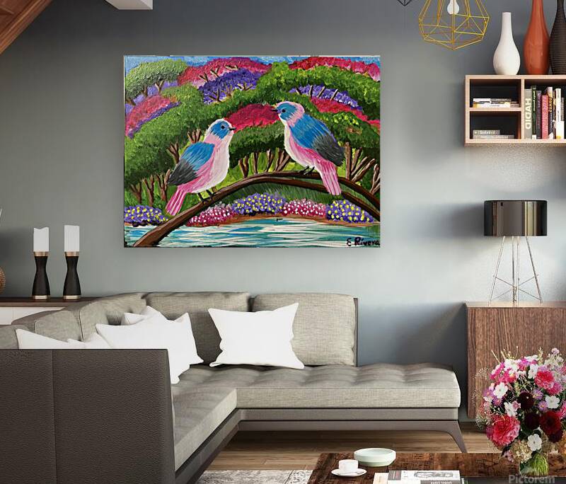 Edwin Rivera   2 Magic Birds Reproduction