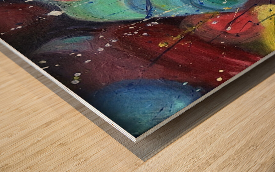 Edwin Rivera   Abstract  1 Wood print