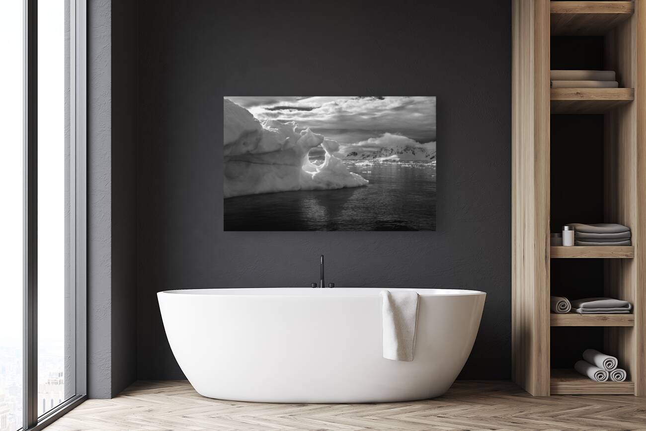 Ice Sculpture Window in Antarctica Reproduction