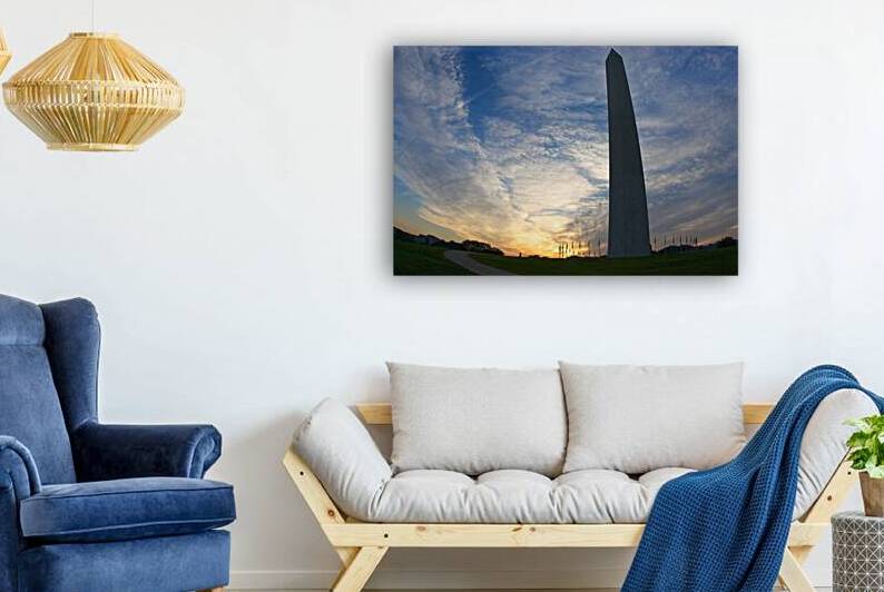Early Morning at the Washington Monument by Adel B Korkor