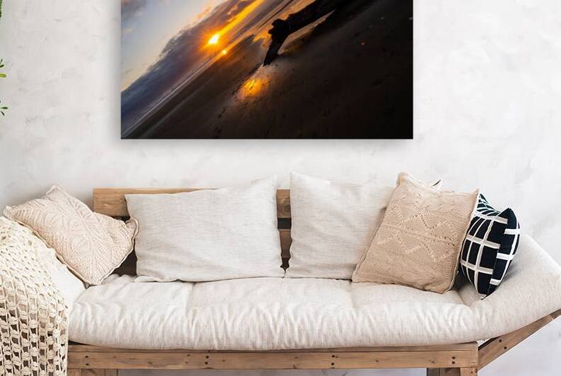 California Beach Sunset Reproduction