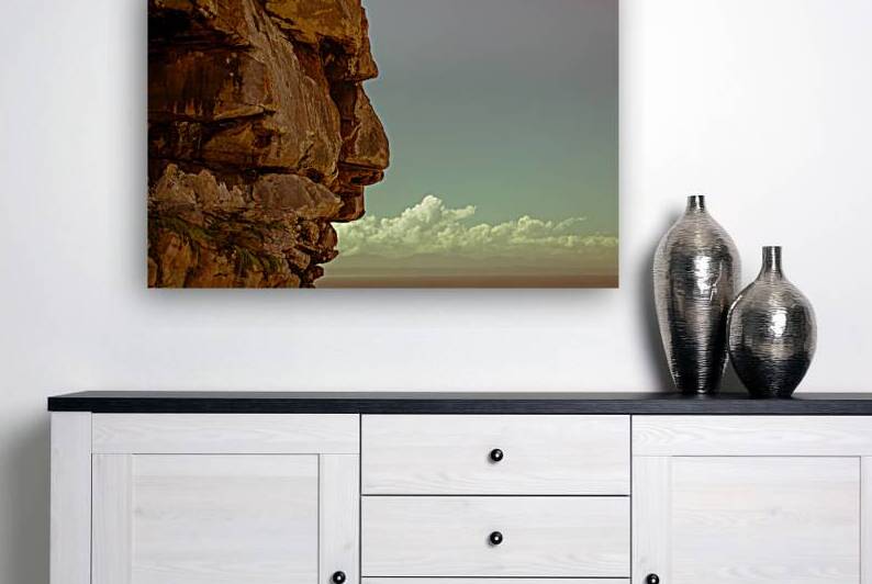 A Face In The Rock Reproduction