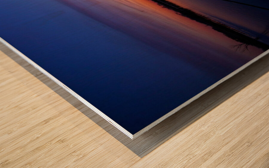 Pier Sunrise Impression sur bois