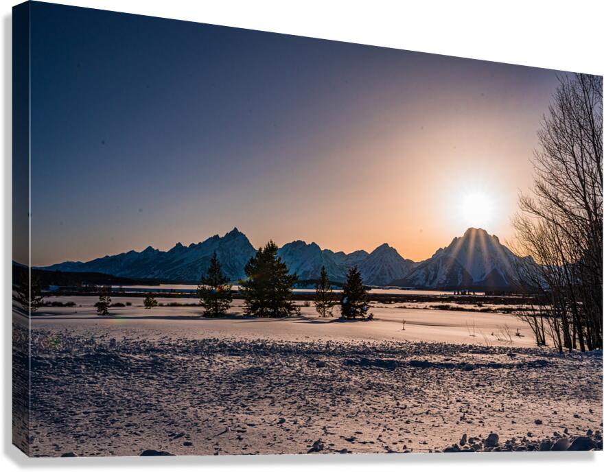 Winter Teton Sunset