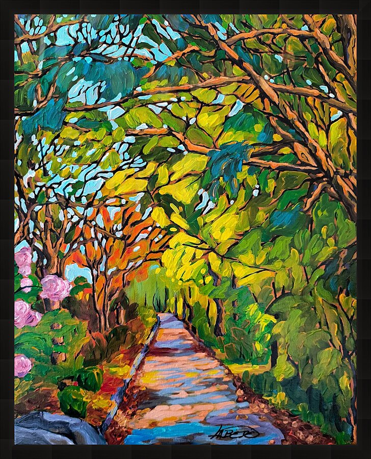 Promenade du Lac des Nations Picture Frame print