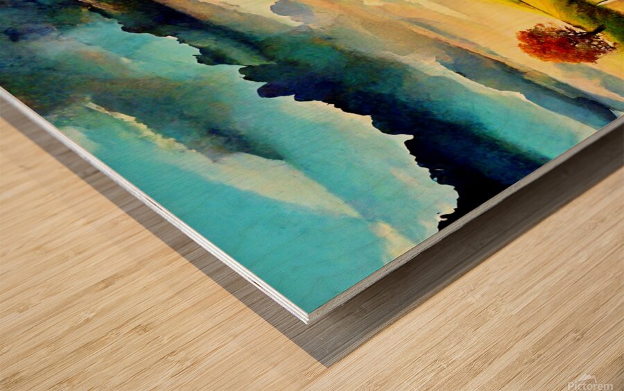 The Calm Pasture Signed Wood print