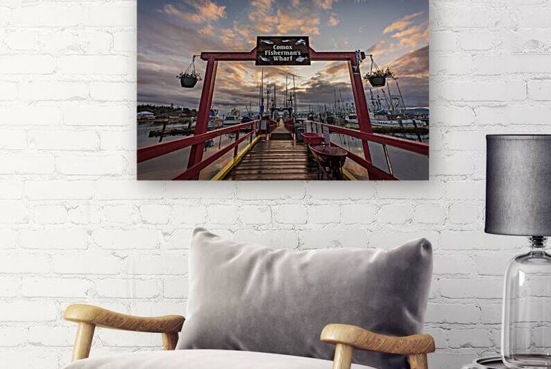 Comox Fishermans Wharf After the Rain by Souvenirpixels