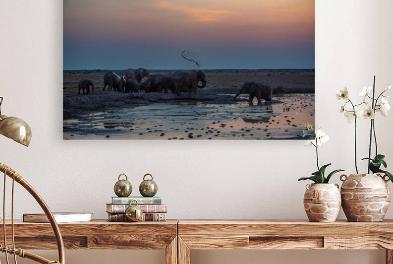 Thirsty Elephant Herd - Nxai Pans National Park Botswana by Two Dusty Travelers