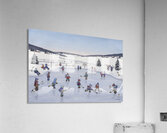 Pond Skating and Hockey Players  Acrylic Print