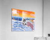 Pizzly and Monarch Acrylic Print