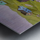 Maritime Village at Dusk  Metal print