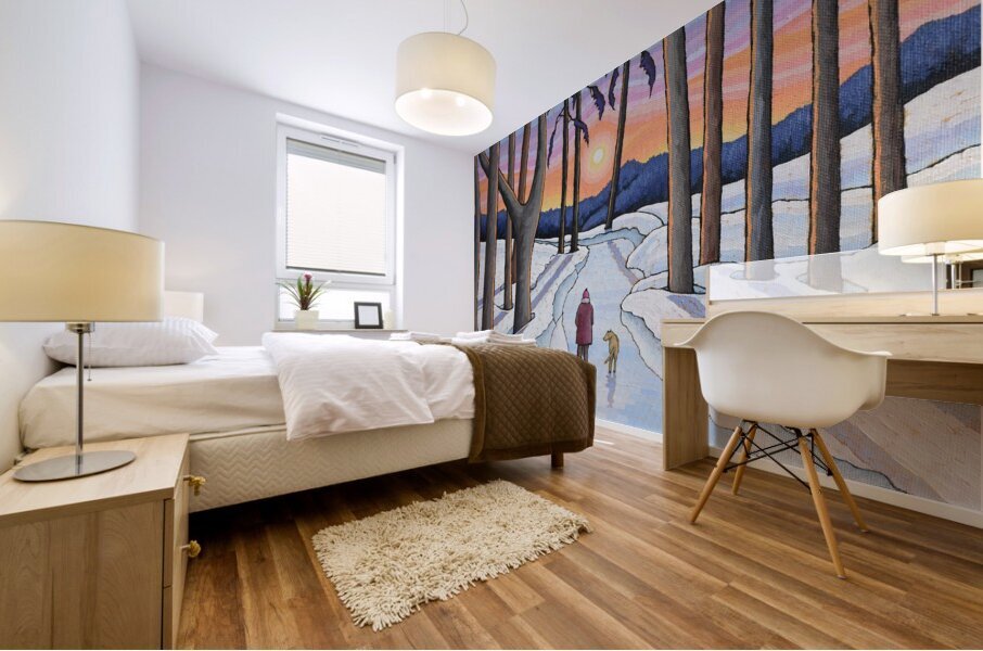 Woods Walk Mural print