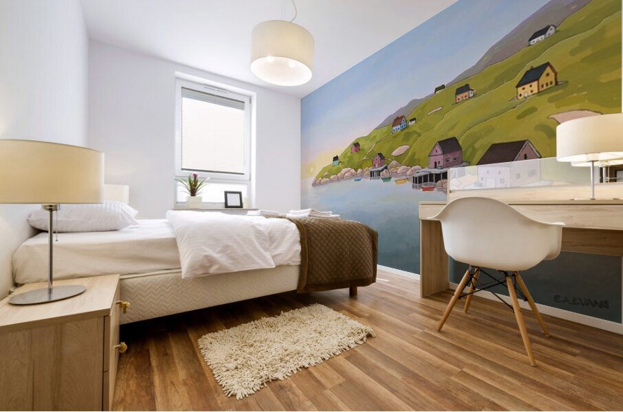 A Quiet Dawn Mural print