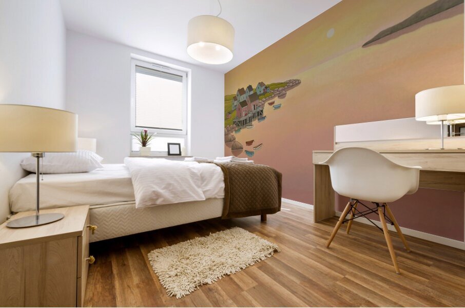 Sunset Serenity Mural print