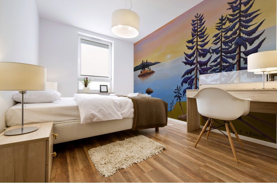 Morning Blues  Mural print