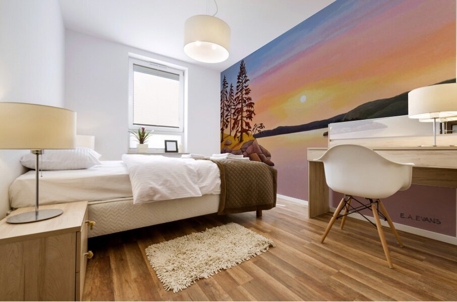 Warm Reflections  Mural print