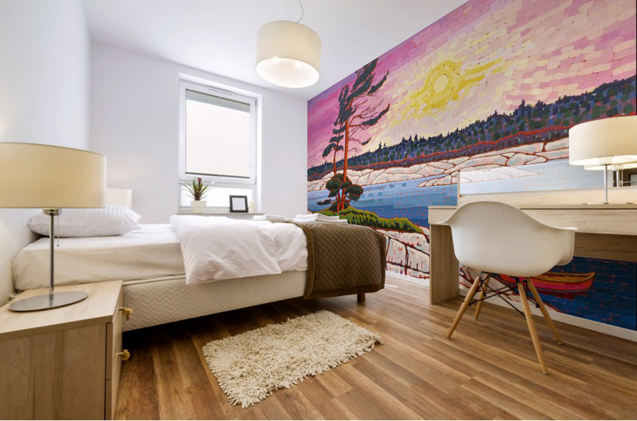  Canoe Lake Mural print