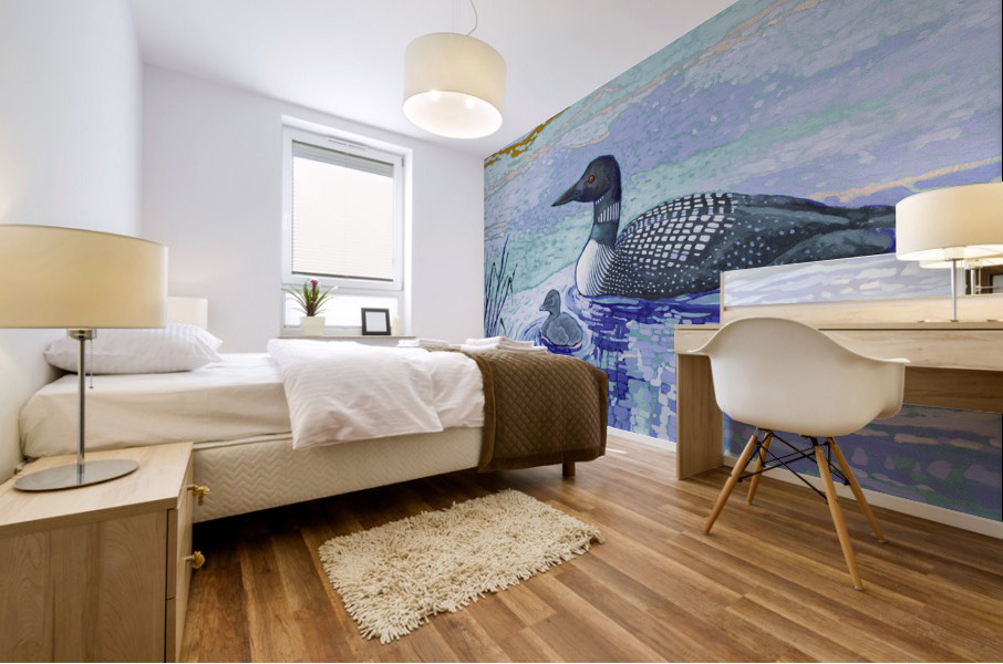 The Loon Mural print