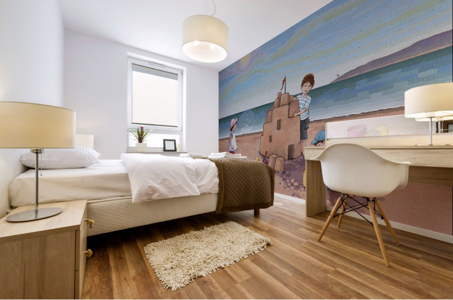 Summer Sandcastle Mural print