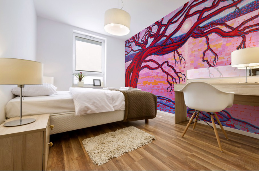 Purple Shores Mural print