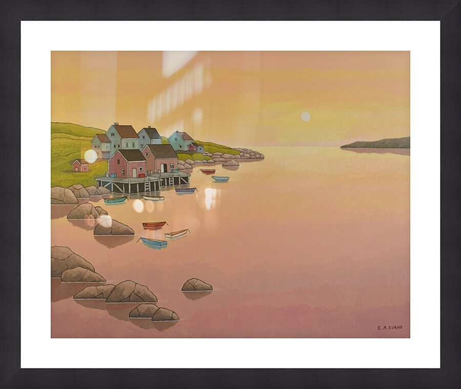 Sunset Serenity Picture Frame Printing