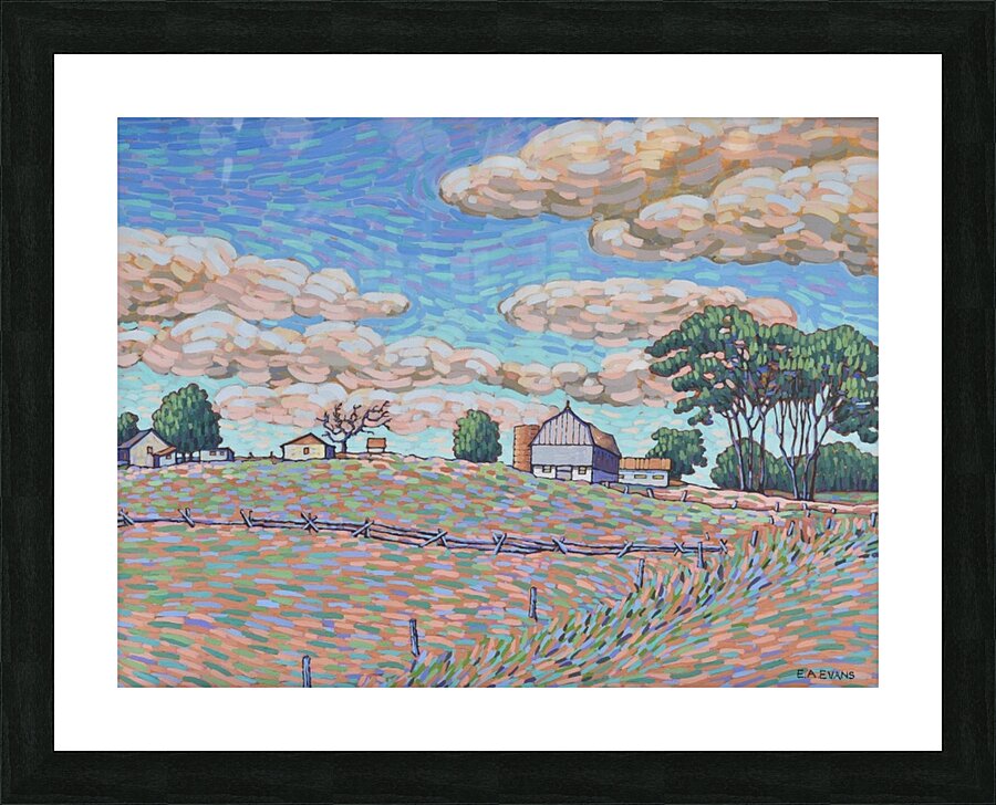 Barn_in_Field Picture Frame Printing