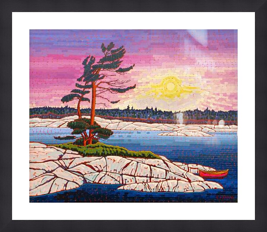  Canoe Lake Picture Frame Printing