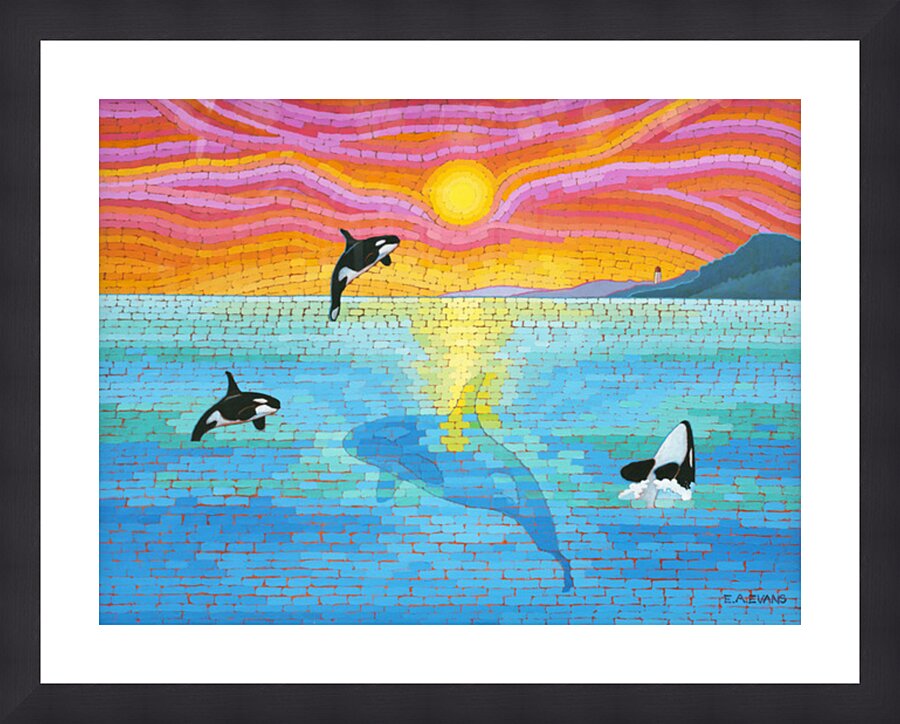 Orca s Flight Picture Frame Printing