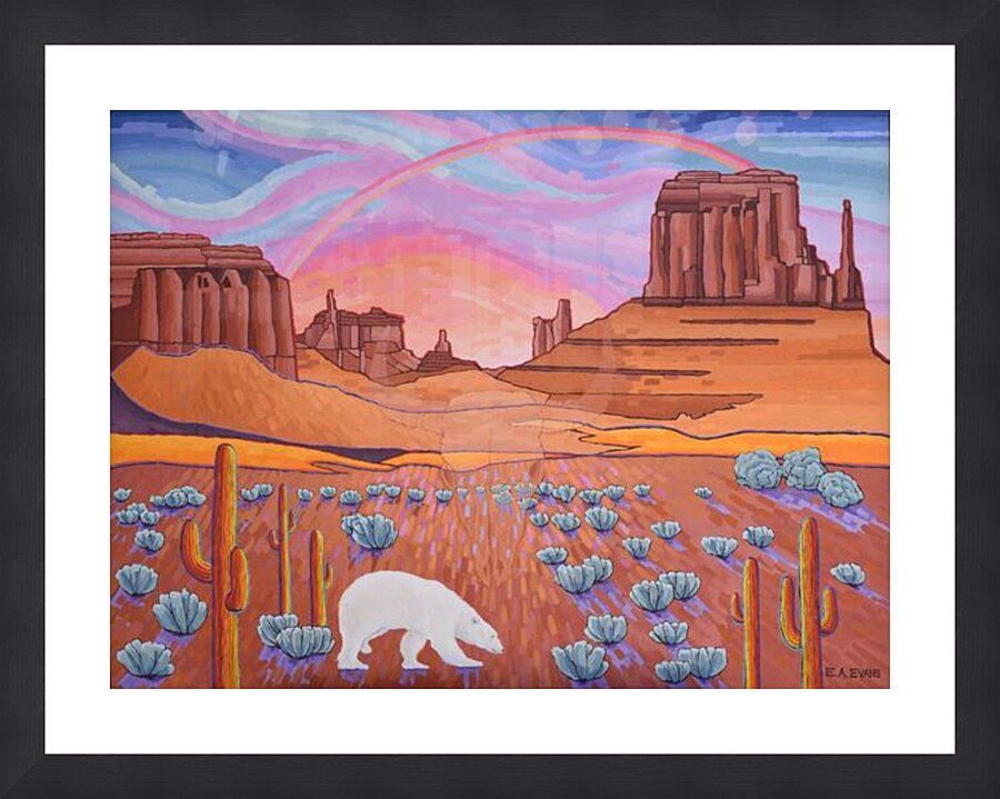 Polar Desert  Picture Frame Printing