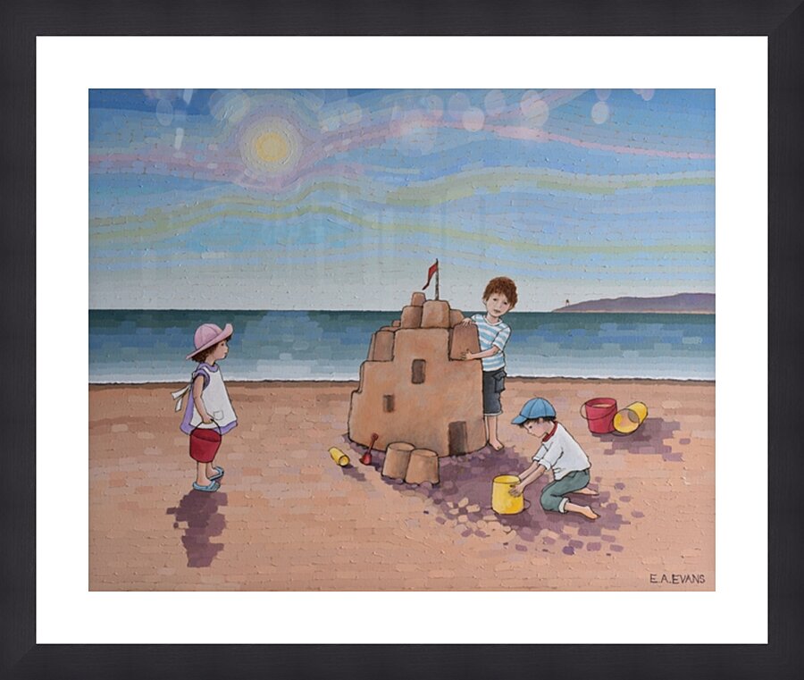Summer Sandcastle Picture Frame Printing