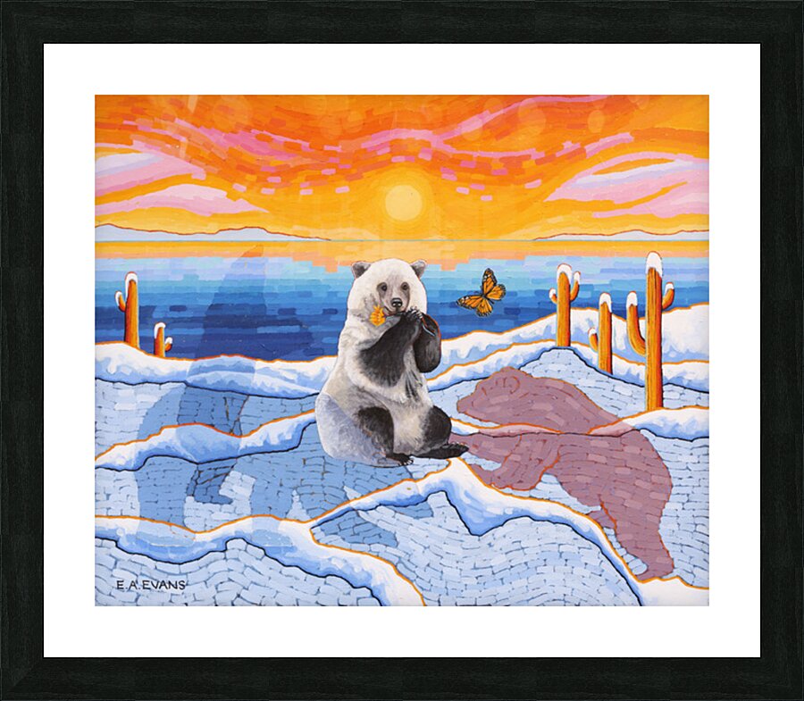 Pizzly and Monarch Picture Frame Printing