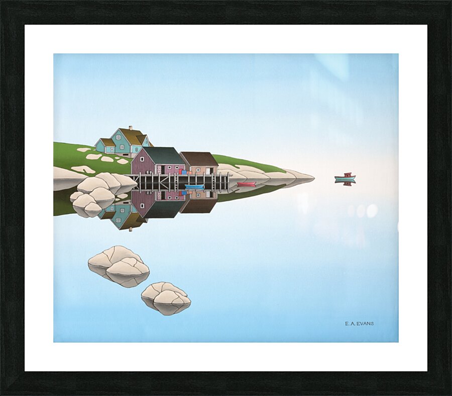 Serenity Inlet Picture Frame Printing