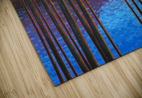 Late Afternoon Capilano Lake Elizabeth A Evans puzzle